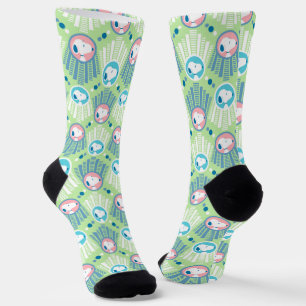 Peanuts   Snoopy Mint Green Deco Dreams Pattern Socks