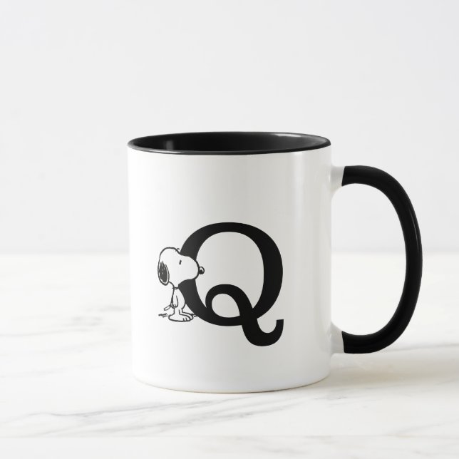 Peanuts | Snoopy Monogram Q Mug (Right)