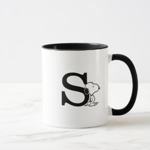 Peanuts   Snoopy Monogram S Mug