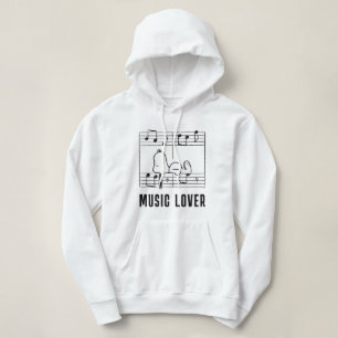Peanuts Snoopy Musical Notes Hoodie