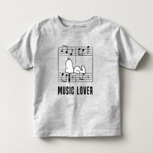 Peanuts   Snoopy Musical Notes Toddler T-Shirt