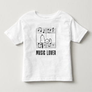 Peanuts   Snoopy Musical Notes Toddler T-Shirt