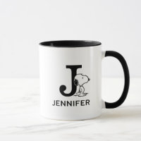 Peanuts | Snoopy Name & Monogram J