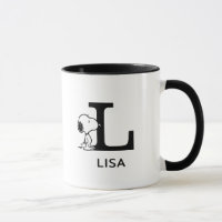 Peanuts | Snoopy Name & Monogram L