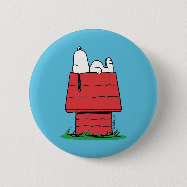 Peanuts | Snoopy Napping 6 Cm Round Badge (Front)