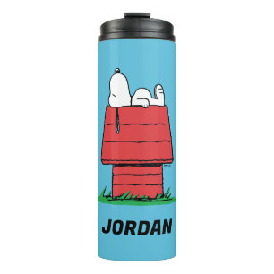 Peanuts   Snoopy Napping   Add Your Name Thermal Tumbler