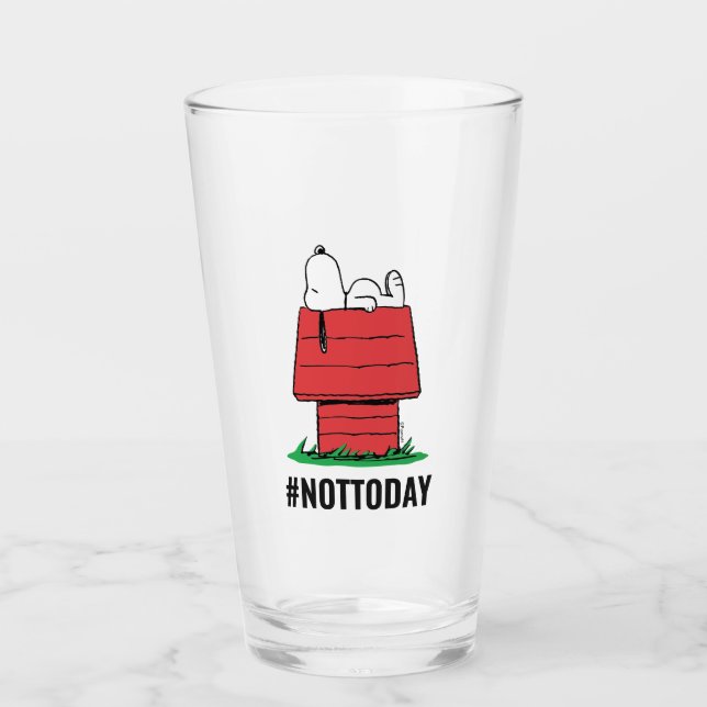 Peanuts | Snoopy Napping Glass (Front)