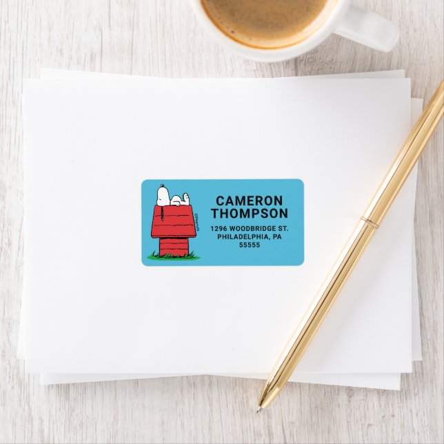 Peanuts | Snoopy Napping Label (Insitu)