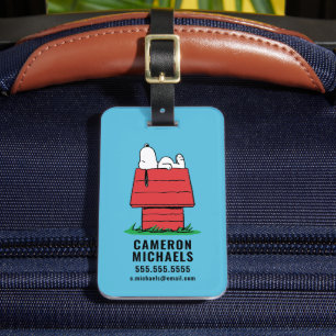 Peanuts   Snoopy Napping Luggage Tag