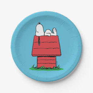 Peanuts   Snoopy Napping Paper Plate