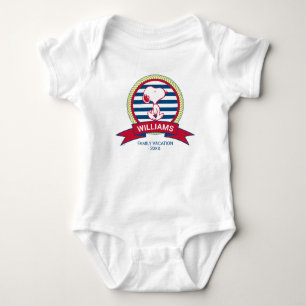 Peanuts Snoopy Nautical Badge Baby Bodysuit