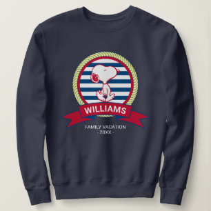 Peanuts   Snoopy Nautical Badge Sweatshirt