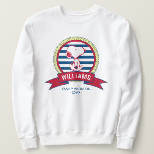 Peanuts   Snoopy Nautical Badge Sweatshirt