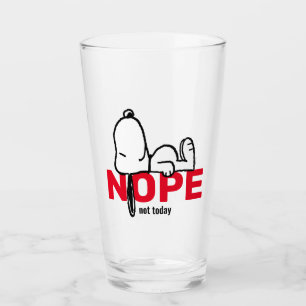 Peanuts   Snoopy Not Today Glass