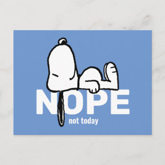 Peanuts | Snoopy Not Today Postcard