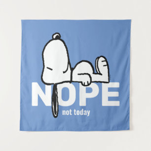 Peanuts   Snoopy Not Today Tapestry