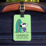 Peanuts | Snoopy Ocean High Tide Luggage Tag<br><div class="desc">Check out this cute Peanuts design featuring Snoopy at the beach.</div>