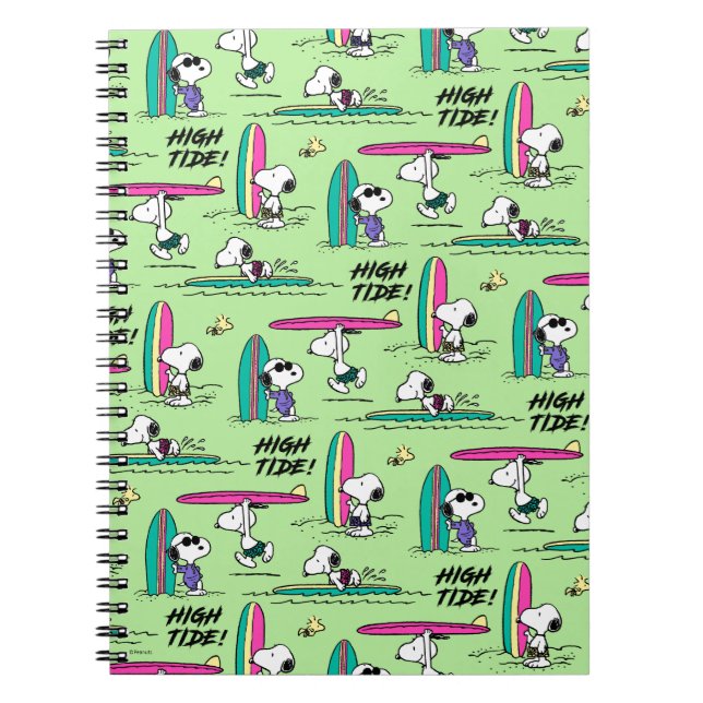 Peanuts | Snoopy Ocean High Tide Pattern Notebook (Front)