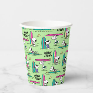 Peanuts   Snoopy Ocean High Tide Pattern Paper Cups