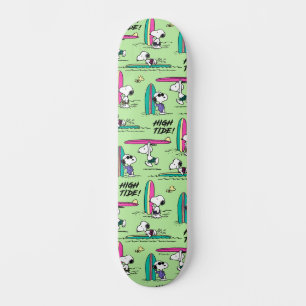 Peanuts   Snoopy Ocean High Tide Pattern Skateboard
