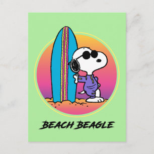 Peanuts   Snoopy Ocean High Tide Postcard