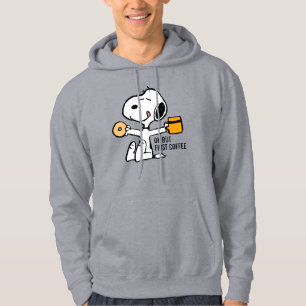 Peanuts   Snoopy OK But First Coffee Hoodie