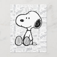 PEANUTS | Snoopy on Black White Comics