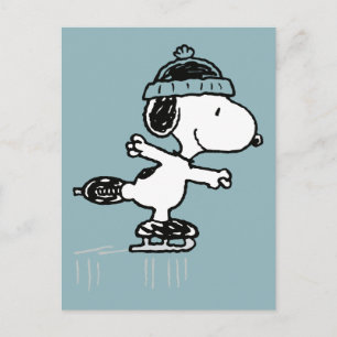 Peanuts Snoopy On Ice Postcard