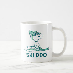 Peanuts   Snoopy on Skis Coffee Mug
