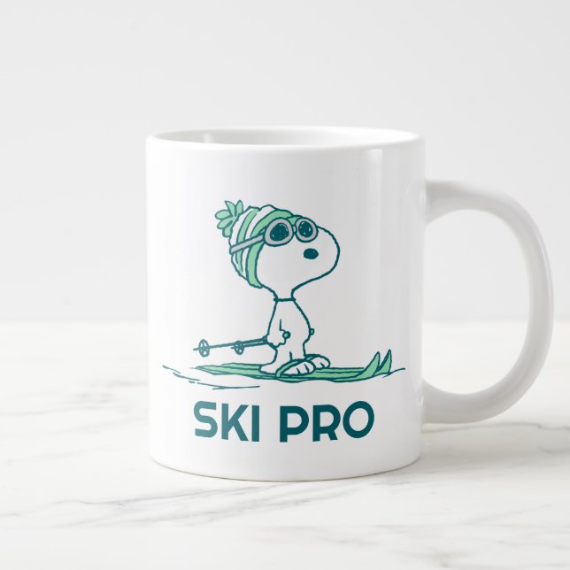 Peanuts | Snoopy on Skis Large Coffee Mug (Right)