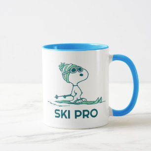 Peanuts   Snoopy on Skis Mug