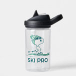 Peanuts | Snoopy on Skis Water Bottle<br><div class="desc">Check out this fun Peanuts design featuring Snoopy.</div>