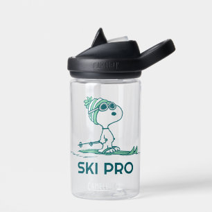 Peanuts   Snoopy on Skis Water Bottle