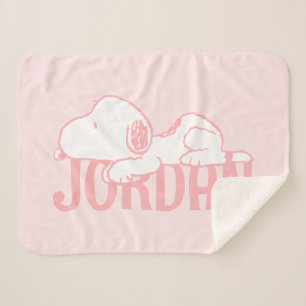 Peanuts   Snoopy Pastel Baby Sherpa Blanket