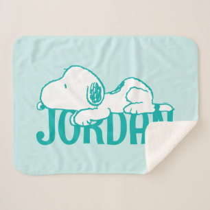Peanuts   Snoopy Pastel Baby Sherpa Blanket