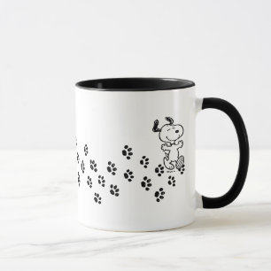 Peanuts Snoopy Paw Print Path Mug