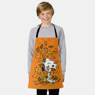 Peanuts   Snoopy Pile of Leaves Apron
