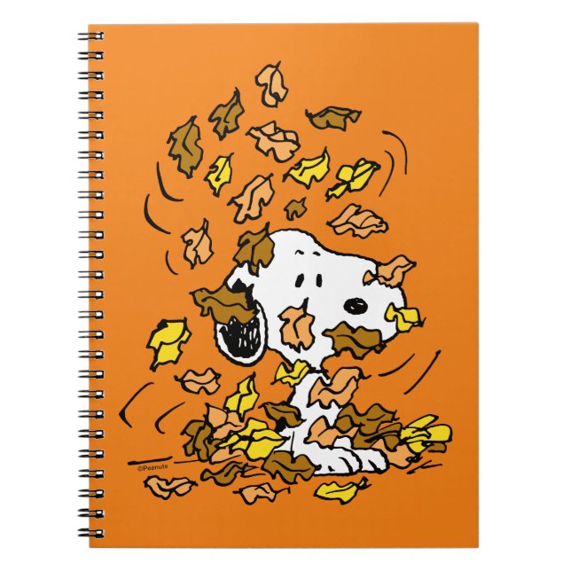 Peanuts | Snoopy Pile of Leaves Notebook (Front)