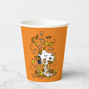 Peanuts   Snoopy Pile of Leaves Paper Cups