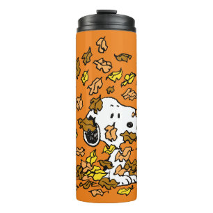 Peanuts Snoopy Pile of Leaves Thermal Tumbler