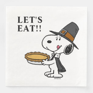 Peanuts Snoopy Pilgrim Napkin