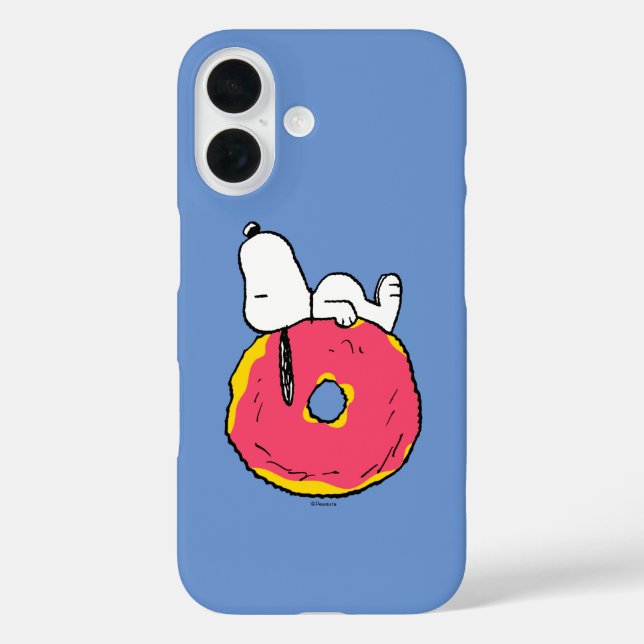 Peanuts | Snoopy Pink Doughnut Case-Mate iPhone Case (Back)
