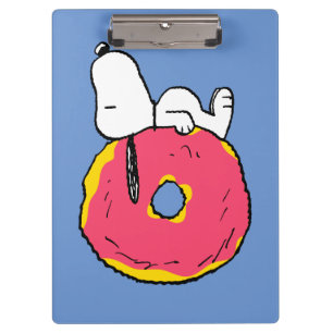 Peanuts Snoopy Pink Doughnut Clipboard