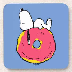 Peanuts Snoopy Pink Doughnut Coaster