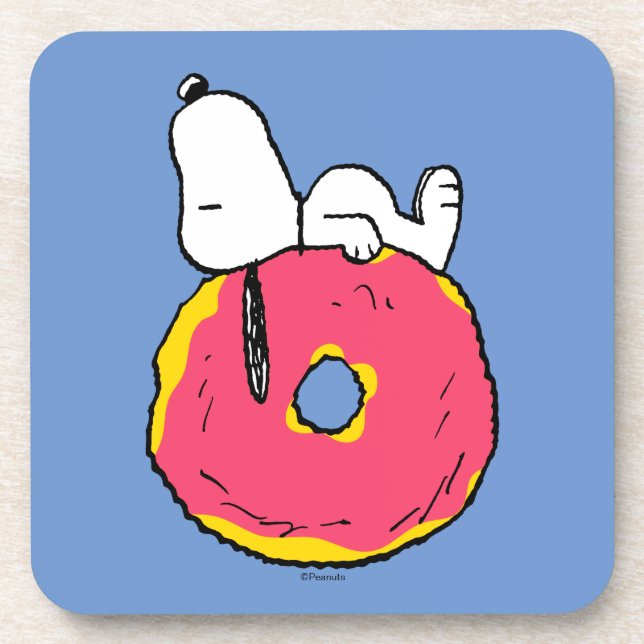 Peanuts | Snoopy Pink Doughnut Coaster (Front)