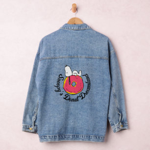 Peanuts   Snoopy Pink Doughnut Denim Jacket
