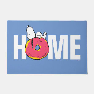 Peanuts Snoopy Pink Doughnut Doormat