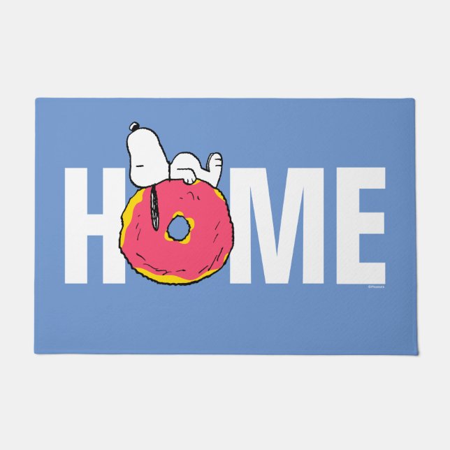 Peanuts | Snoopy Pink Doughnut Doormat (Front)