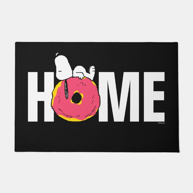 Peanuts | Snoopy Pink Doughnut Doormat (Front)