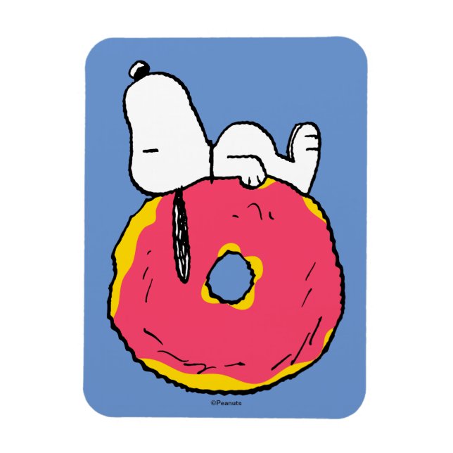 Peanuts | Snoopy Pink Doughnut Magnet (Vertical)